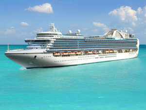 cruise ship on open sea